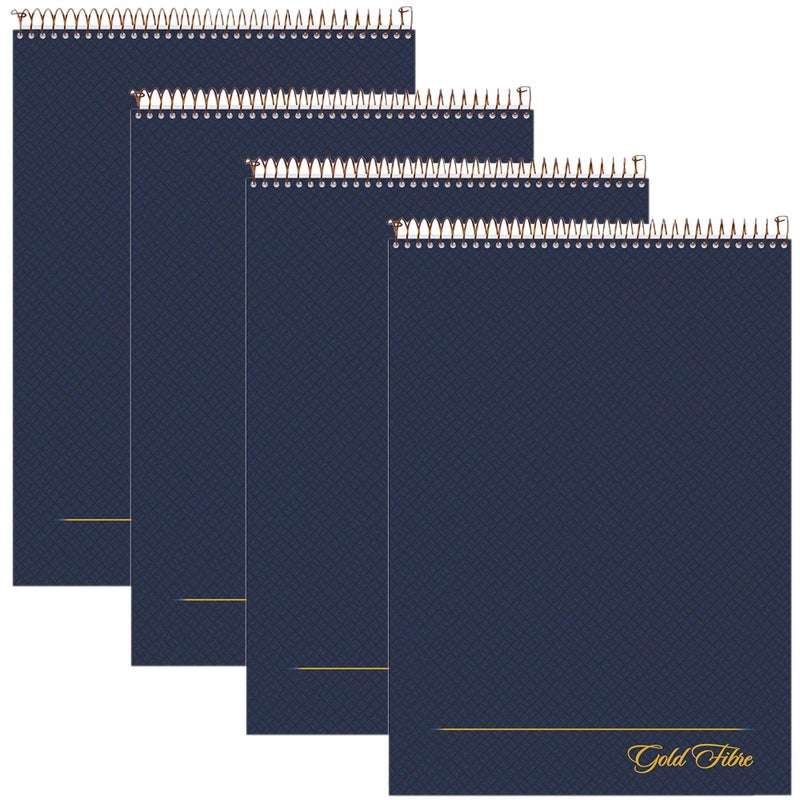 AMPAD Gold Fibre Project Planner, Top-Wire Bound, 8-1/2" x 11-3/4", Project Rule, Navy Cover, 70 Sheets (20-815) (4) - Image 1